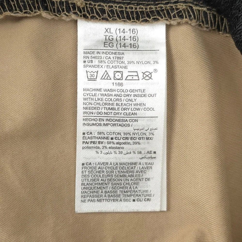 Old Navy Boys Pants Tech Taper XL 14-16 Tan Khaki Quick Dry Active Joggers